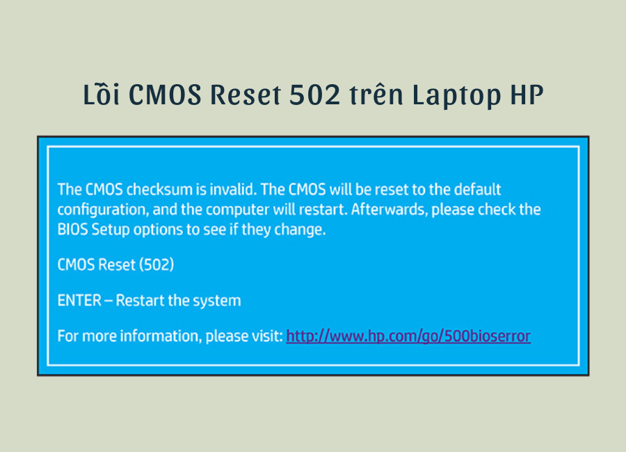 Compute Cmoc Lỗi CMOS Reset 502 trên Laptop HP - Felix Computer