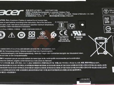 Pin laptop Acer Swift 7 SF714-52T SF714-52T-71JW SF714-52T-74AT - AP18D7J (3 cell)