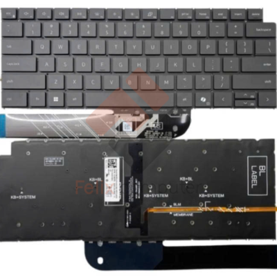 Bàn phím laptop Dell Inspiron 5440 5441 5445 7441 7445 7640 7645 P132F P133F, Latitude 7455 ĐEN (LED, BH 6TH)