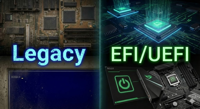 Legacy Computer Display Kiểm tra xem máy tính đang sử dụng Legacy BIOS hay EFI/UEFI trên ...